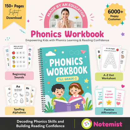 Phonics Workbook for Kids (FREE TODAY)