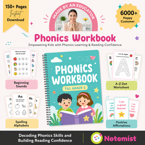 Phonics Workbook for Kids (FREE TODAY)